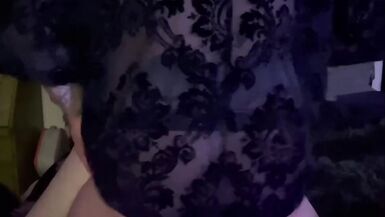 Hot Goth Babe Gets Fucked Doggy Style & Transman Hubby Fingers Her Pussy While She Used Clit Suction - 7 image