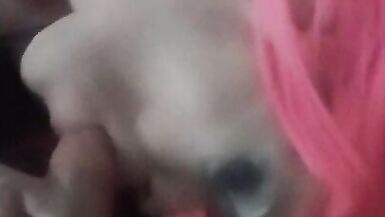 throat of bbw sissy milf slut used by big cock - 3 image