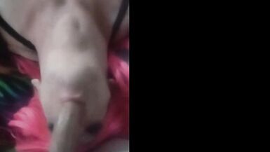 throat of bbw sissy milf slut used by big cock - 7 image