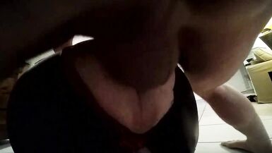 Latex shemale takes a big cock - 15 image