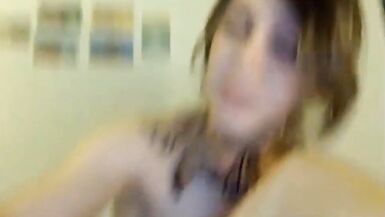 Petite trap amateur plays with her dick - 14 image