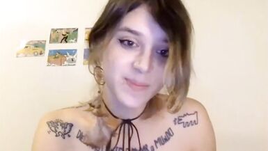 Petite trap amateur plays with her dick - 7 image