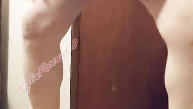 Naughty tranny schoolgirl slut Kylie Foxxx fucks her hole like a whore - 5 image