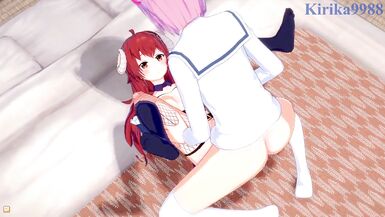 Shamiko and Chiyoda have intense futanari sex - The Demon Girl Next Door Hentai - 5 image