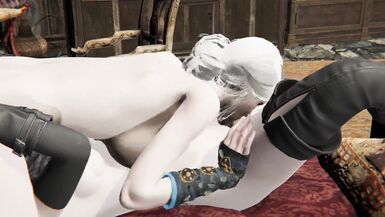 Ciri and futa Yennefer - Sixty Nine in Yennefer's room - The Witcher Porn - 15 image