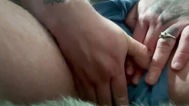 FTM Transman Edges by slowly teasing pussy & fucking wet hole until T-Dick is HUGE & he cums - 4 image