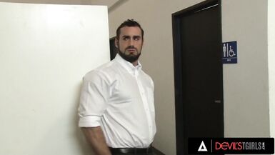 DEVILS T GIRLS - Long Legged Trans Jenna Tales Gets Her Ass Banged In A Gloryhole - 5 image