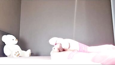 Sissy rides two dildo's! - 8 image