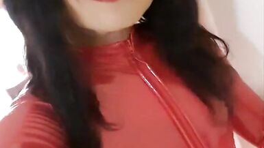 The Little Sissy in Red lack Outfit - 10 image