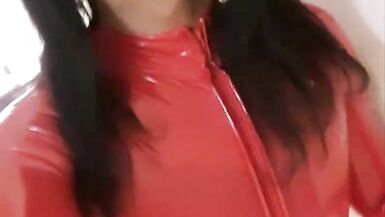 The Little Sissy in Red lack Outfit - 11 image