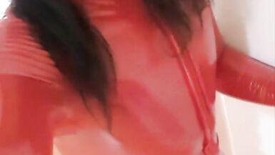 The Little Sissy in Red lack Outfit - 14 image