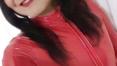 The Little Sissy in Red lack Outfit - 8 image