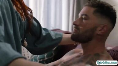 Small tits ts Ariel Demure deepthroats bigcock and barebacked - 5 image