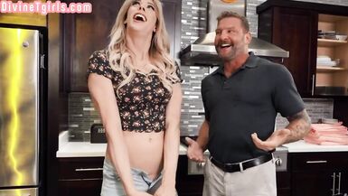 Bigtit trans goddess drilling boyfriend in erotic couple