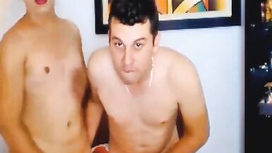 Horny Guy Gets Fucked By Shemale - 3 image