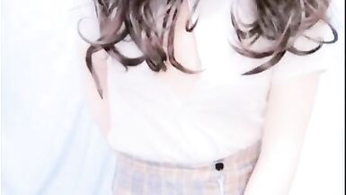 Kasnicole001 Kigurumi JK pantyhose&stocking vibrator masturbation to orgasm - 11 image