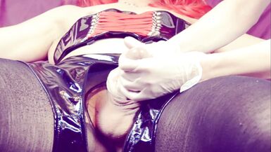 Pervert nurse trains sissy's ass with inflatable plug - 2 image