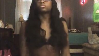 Black Shemale TS Ebony Twerk Ass - 3 image