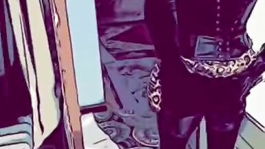 Little Black & White Dress coming off - 13 image