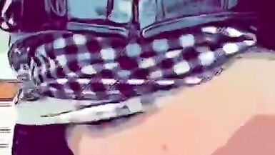 Little Black & White Dress coming off - 6 image