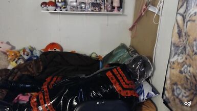 PVC Rubber School Girl Sissy Breathplay and pillow hump - 15 image