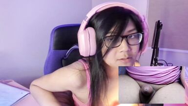 Masturbate with a Cute Asian Transgirl - JOI - 8 image