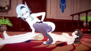 Genshin Impact - Futa Amber x Eula hot sex - 12 image