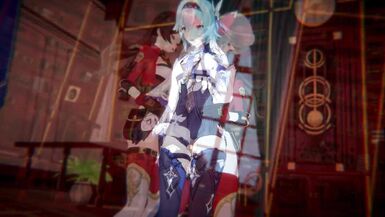 Genshin Impact - Futa Amber x Eula hot sex - 4 image