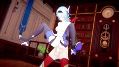 Genshin Impact - Futa Amber x Eula hot sex - 7 image