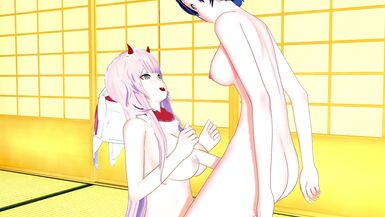 Darling In The Franxx: Zero Two x Futa Ichigo 3D Hentai - 3 image