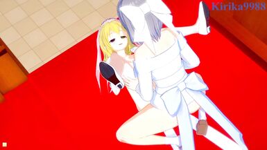 Ryona and Yumi have intense futanari sex in a church. - Senran Kagura Hentai - 13 image