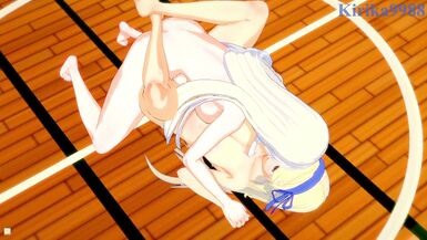Katsuragi and Yomi have intense futanari sex in a deserted gymnasium. - Senran Kagura Hentai - 9 image