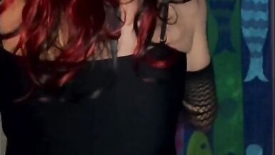 Looking for a top and bending squatting and teasing - 5 image