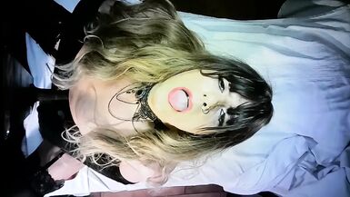 huge dildo and cum on my face - 1 image