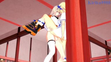 Katsuragi and Ellen Kohagura have intense futanari sex - Senran Kagura & Katana Maidens Hentai - 7 image