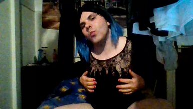 Play Time Vol 3 I love cock trans  Girl shemale plays with herself and gets sticky.