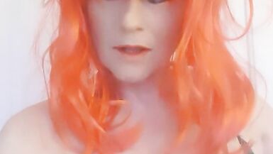 Tranny Mette teasing you  a dildo in my ass today - 3 image