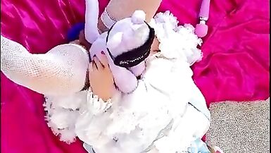 Sasha Star the Prissy Sissy Satin Doll Cums & Licks it Up for Daddy!!! VOL 2 - 2 image