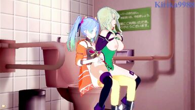 Lamia Loveless and Az Sainklaus have intense futanari sex - Super Robot Wars A & 30 Hentai - 14 image