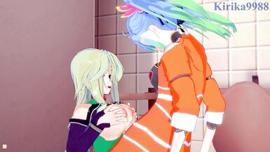 Lamia Loveless and Az Sainklaus have intense futanari sex - Super Robot Wars A & 30 Hentai - 3 image