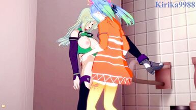 Lamia Loveless and Az Sainklaus have intense futanari sex - Super Robot Wars A & 30 Hentai - 8 image