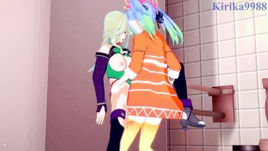 Lamia Loveless and Az Sainklaus have intense futanari sex - Super Robot Wars A & 30 Hentai - 9 image