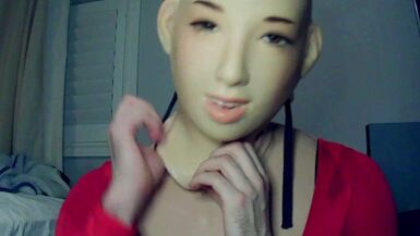 Forever Smiles Pt5! Impossible unmasking from female mask Happi!!! She won't come off!!! - 1 image