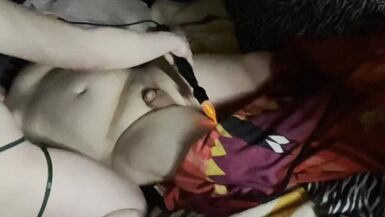 Violet Wand Fun With My Subby Friend With Big Boobs - 1 image