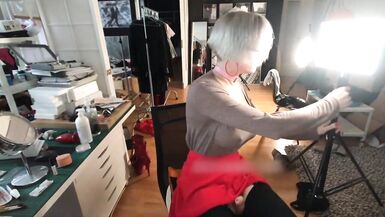 Jerking off to stay hard behind the scenes - 7 image