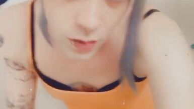 Gorgeous Girl Loves Rubbing Her Clitty and Deep Throating - 11 image