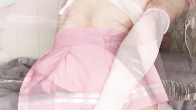 Femboy Alina Mayer stretches her ass with a huge dildo - 12 image