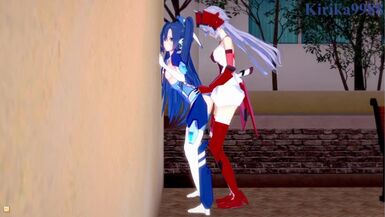 Tsubasa Kazanari and Chris Yukine have intense futanari sex - Symphogear Hentai - 1 image