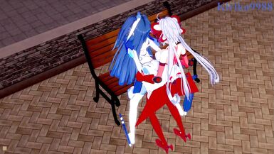 Tsubasa Kazanari and Chris Yukine have intense futanari sex - Symphogear Hentai - 10 image