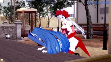 Tsubasa Kazanari and Chris Yukine have intense futanari sex - Symphogear Hentai - 13 image